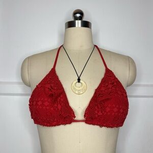 Ralph Lauren red bikini top